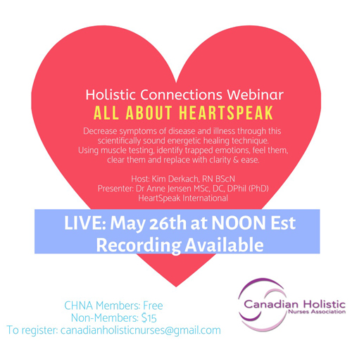 NEW Holistic Connections Webinar – All About Heartspeak